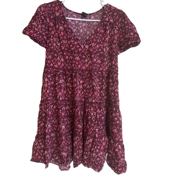 Wild Fable Pink and Purple Floral Top - Picture 2 of 8